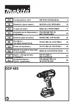 Preview for 1 page of Makita DDF485 Instruction Manual