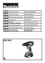 Makita DDF485RTJ Instruction Manual preview