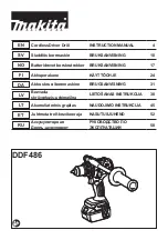 Preview for 1 page of Makita DDF486 Instruction Manual