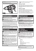 Предварительный просмотр 10 страницы Makita DDF486R Instruction Manual