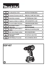 Makita DDF487 Instruction Manual предпросмотр