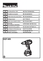 Preview for 1 page of Makita DDF489 Instruction Manual