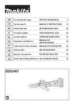 Preview for 1 page of Makita DDG461 Instruction Manual