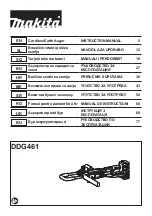 Preview for 1 page of Makita DDG461Z Instruction Manual