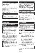 Preview for 10 page of Makita DDG461Z Instruction Manual