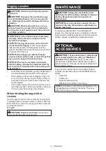 Preview for 11 page of Makita DDG461Z Instruction Manual