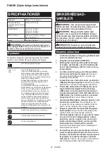 Preview for 42 page of Makita DEABL1055B Instruction Manual