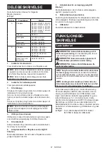 Preview for 61 page of Makita DEABL1055B Instruction Manual