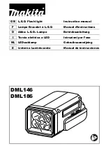 Preview for 1 page of Makita DEADML186 Instruction Manual