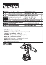 Preview for 1 page of Makita DF001GM201 Instruction Manual