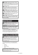 Preview for 10 page of Makita DF001GM201 Instruction Manual