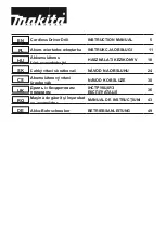 Preview for 1 page of Makita DF033D Instruction Manual