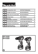 Makita DF332DSAJ Instruction Manual предпросмотр