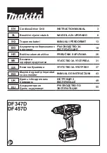 Makita DF347DWAE Instruction Manual предпросмотр