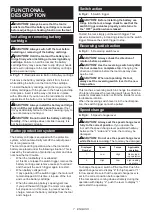 Предварительный просмотр 7 страницы Makita DF488D004 Instruction Manual