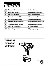 Makita DFT043F Instruction Manual preview