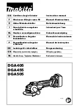 Preview for 1 page of Makita DGA405 Instruction Manual
