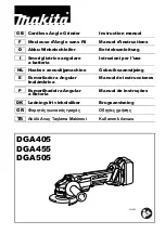 Предварительный просмотр 1 страницы Makita DGA405 Instruction Manual