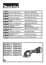 Preview for 1 page of Makita DGA413 Instruction Manual