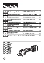 Makita DGA417 Instruction Manual preview