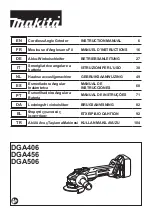 Предварительный просмотр 1 страницы Makita DGA456 Instruction Manual