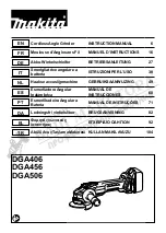 Preview for 1 page of Makita DGA456Z Instruction Manual