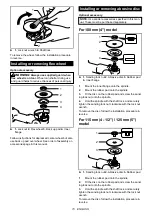 Предварительный просмотр 15 страницы Makita DGA462 Instruction Manual