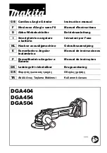 Preview for 1 page of Makita DGA504 Instruction Manual