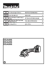 Makita DGA506RTE Instruction Manual preview