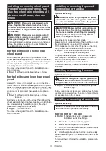 Предварительный просмотр 13 страницы Makita DGA506RTE Instruction Manual