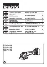 Makita DGA506Z Instruction Manual предпросмотр