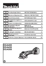 Makita DGA508ZJ Instruction Manual preview