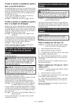 Предварительный просмотр 124 страницы Makita DGA512ZU Instruction Manual