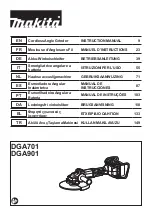 Makita DGA701 Instruction Manual preview