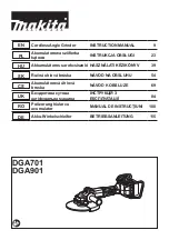 Makita DGA701ZU Instruction Manual preview