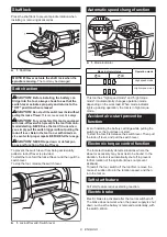 Предварительный просмотр 8 страницы Makita DGA900 Instruction Manual