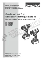 Preview for 1 page of Makita DHG181 Instruction Manual