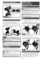Preview for 8 page of Makita DHG181 Instruction Manual