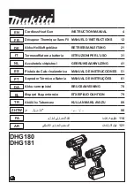 Preview for 1 page of Makita DHG181RT Instruction Manual