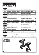 Предварительный просмотр 1 страницы Makita DHG181RT Instruction Manual