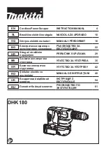 Preview for 1 page of Makita DHK180 Instruction Manual