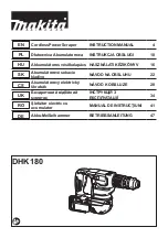 Preview for 1 page of Makita DHK180Z Instruction Manual