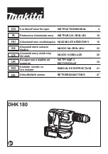 Makita DHK180Z Instruction Manual preview