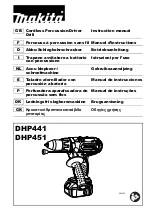 Предварительный просмотр 1 страницы Makita DHP441 Instruction Manual