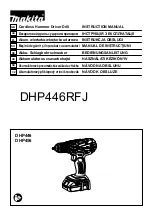 Preview for 1 page of Makita DHP446RFJ Instruction Manual