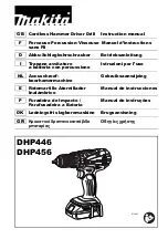 Предварительный просмотр 1 страницы Makita DHP456 Instruction Manual