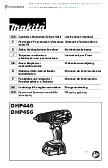 Makita DHP456RMJ Instruction Manual предпросмотр