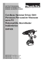 Makita DHP458 Instruction Manual preview