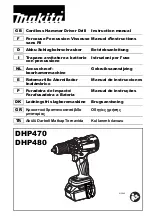 Makita DHP480RMJ Instruction Manual preview