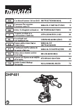 Preview for 1 page of Makita DHP481 Instruction Manual